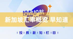 新加坡汇率概览 早知道